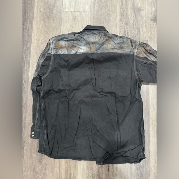 LF custom button down shirt with gold and silver foil - Picture 5 of 5